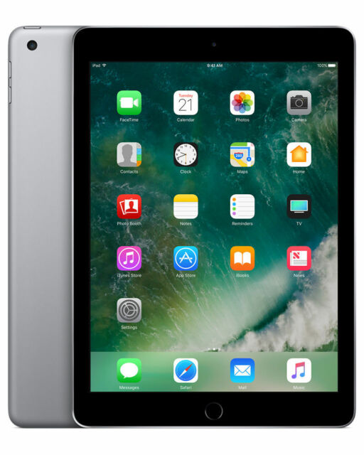 2017 iPad 5th Gen, 128GB, WiFi, Space Grey, Grade A-, 6 Months Warranty
